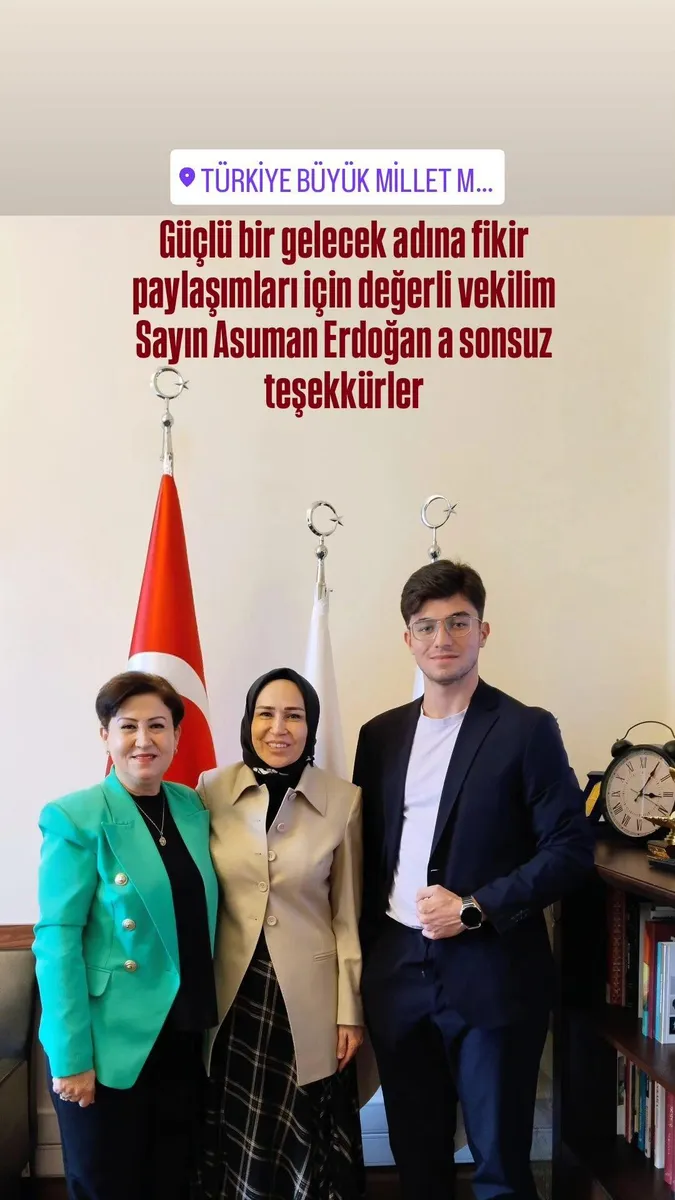 Melek Kener TBMM'de milletvekili Sayın Asuman Erdoğan ile fikir alışverişi, güçlü gelecek adına